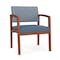 Lesro Lenox Wood Wide Guest Chair Wood Frame, Cherry, RS Rain Song Back, MD Titan Seat LW1201 - alternate 1